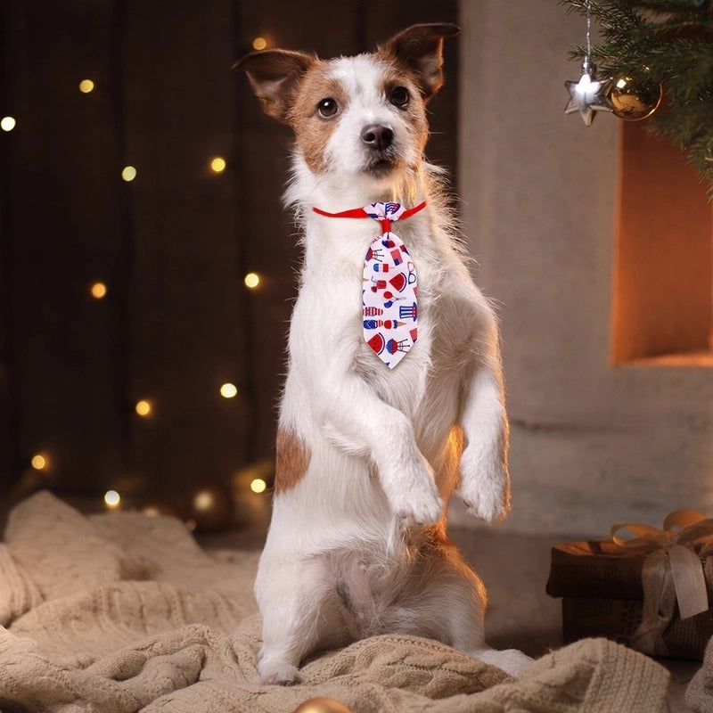 New Everyday Casual Independence Day Dog Tie Accessories