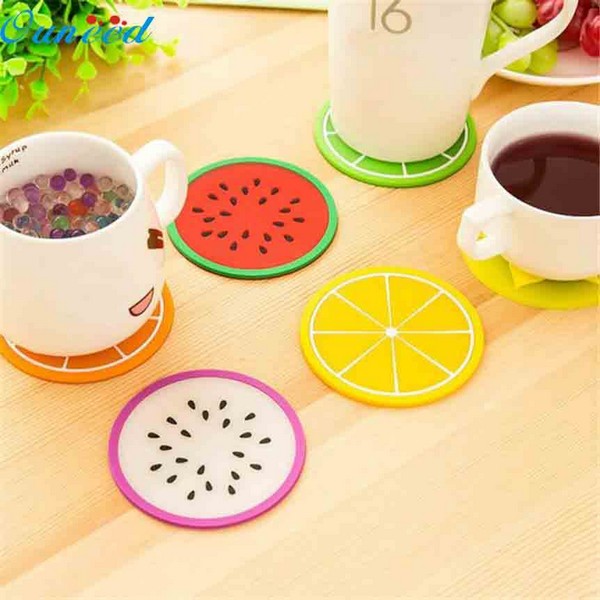 (Pack Of 6) Silicone Non-Slip Fruit Mats