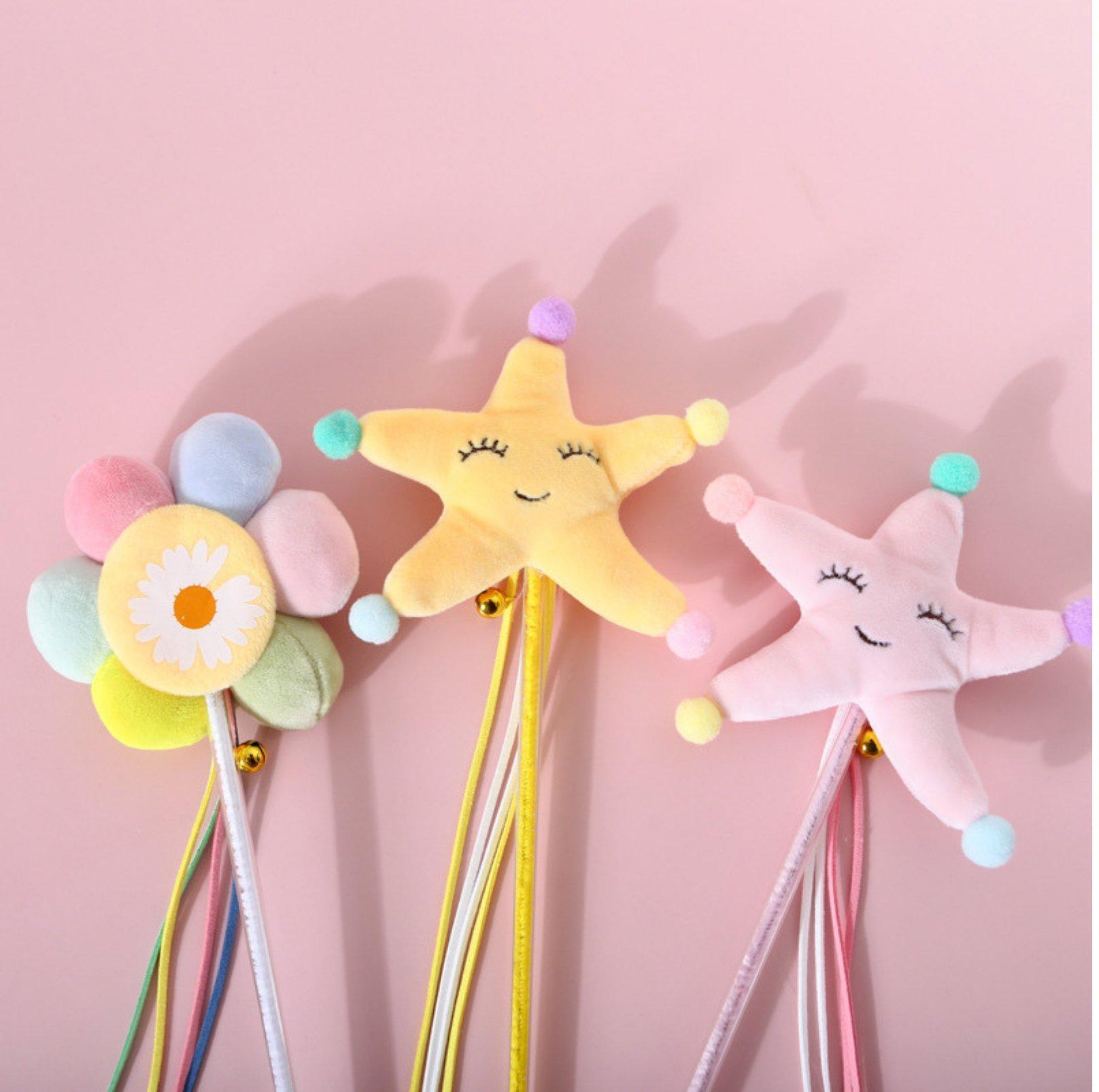 Starfish Sunflower Plush Cat Sticks Cat Toys