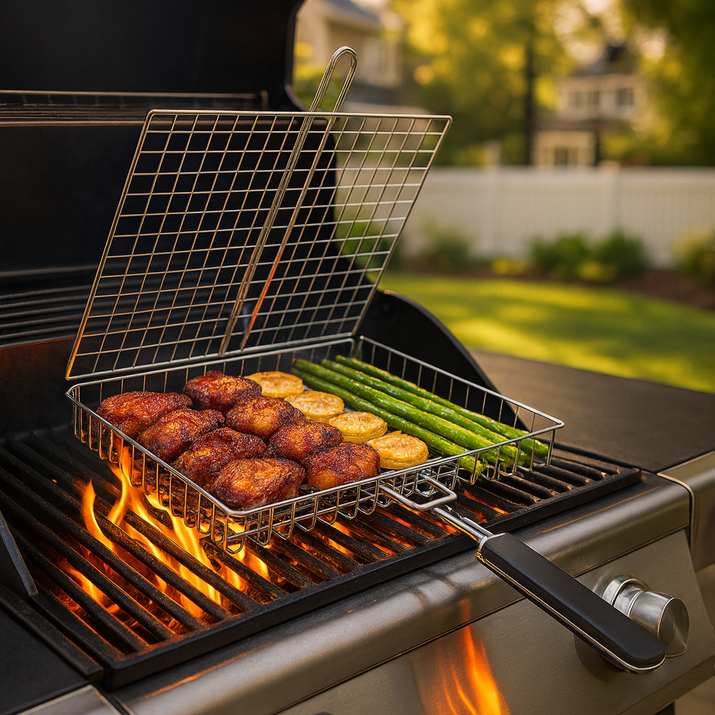 GrillMate™ Folding BBQ Basket