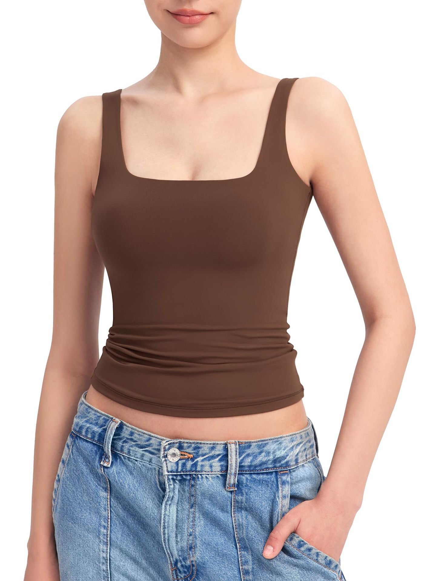 Women's Solid Color Sports Tank Top