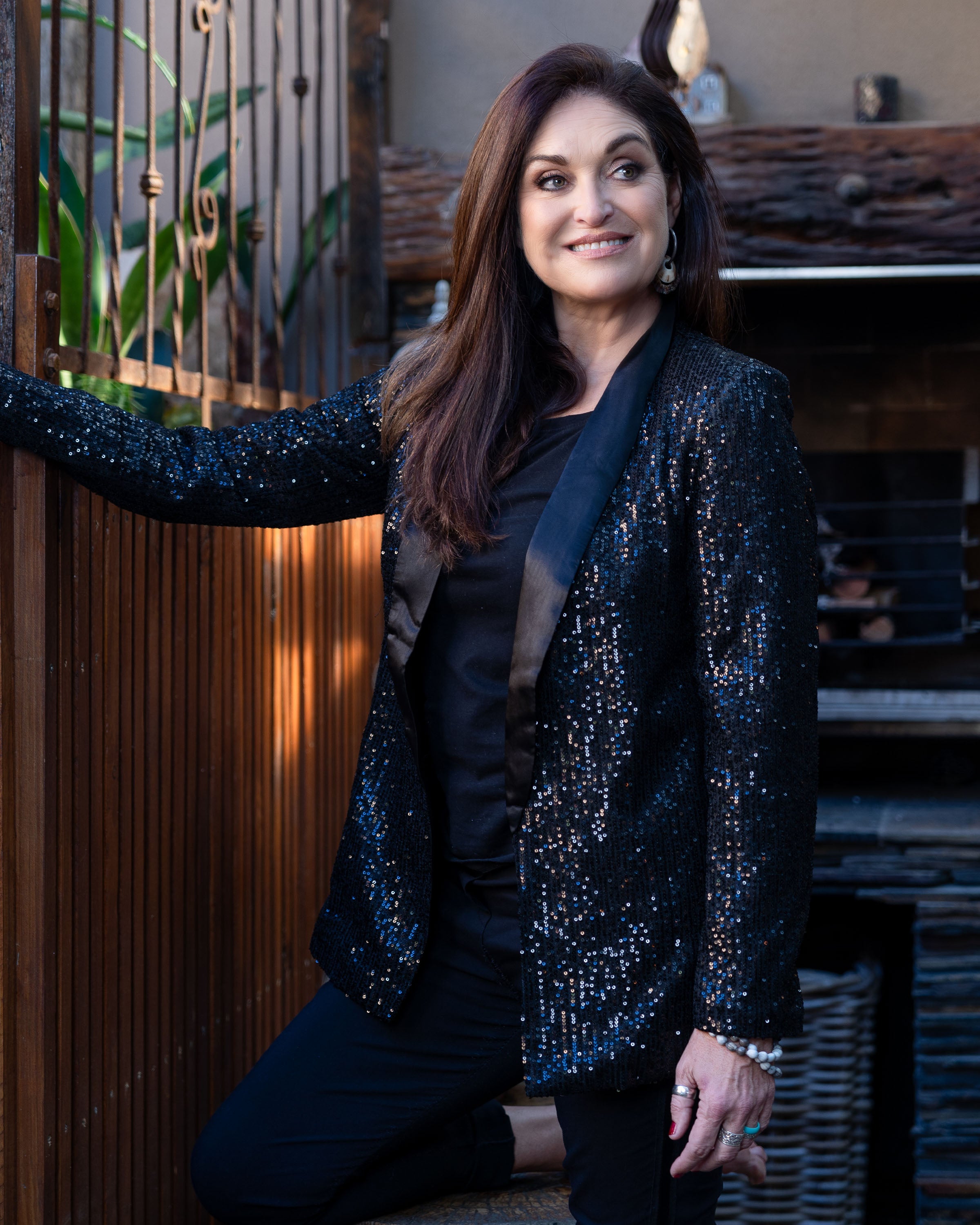Starry Night Sequin Jacket | Black