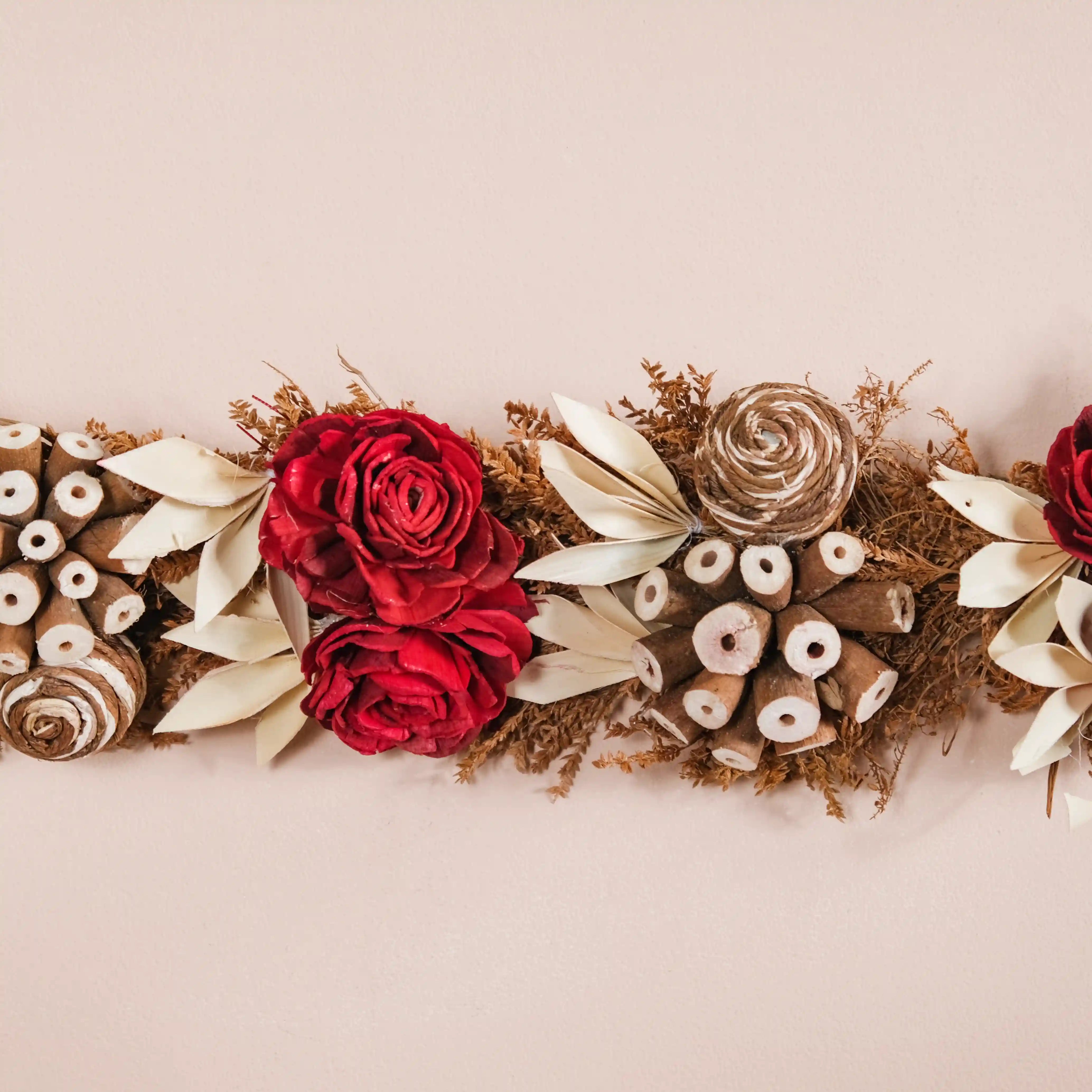 Natural Dried Flowers Door Hanging