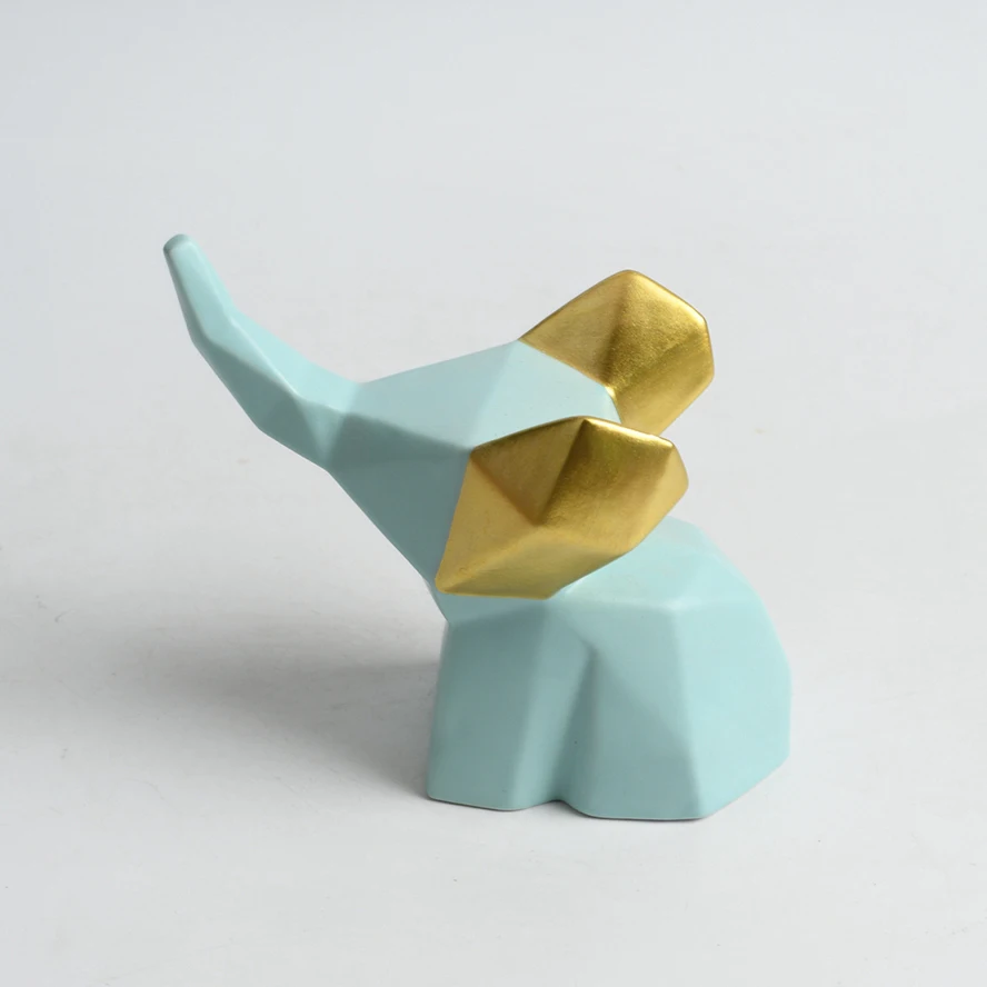 customized animal statue ceramic figurine elephant home decor