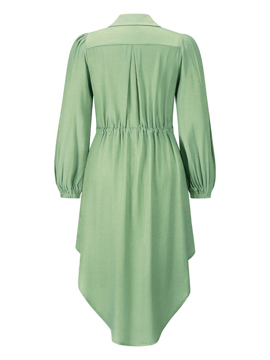 Long-Sleeved Waist-Skimming Dresses