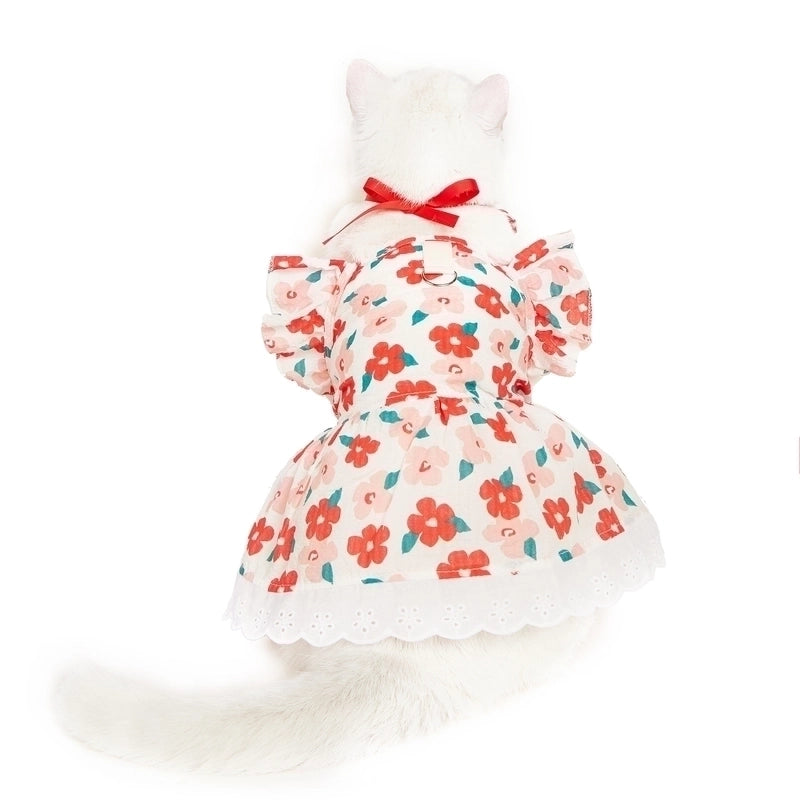 Cute Cotton Flower Bow Knot Pet Clothing