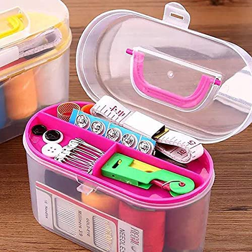Sewing Kit Box. Cloth Fabric Handy Needlework Tool Box