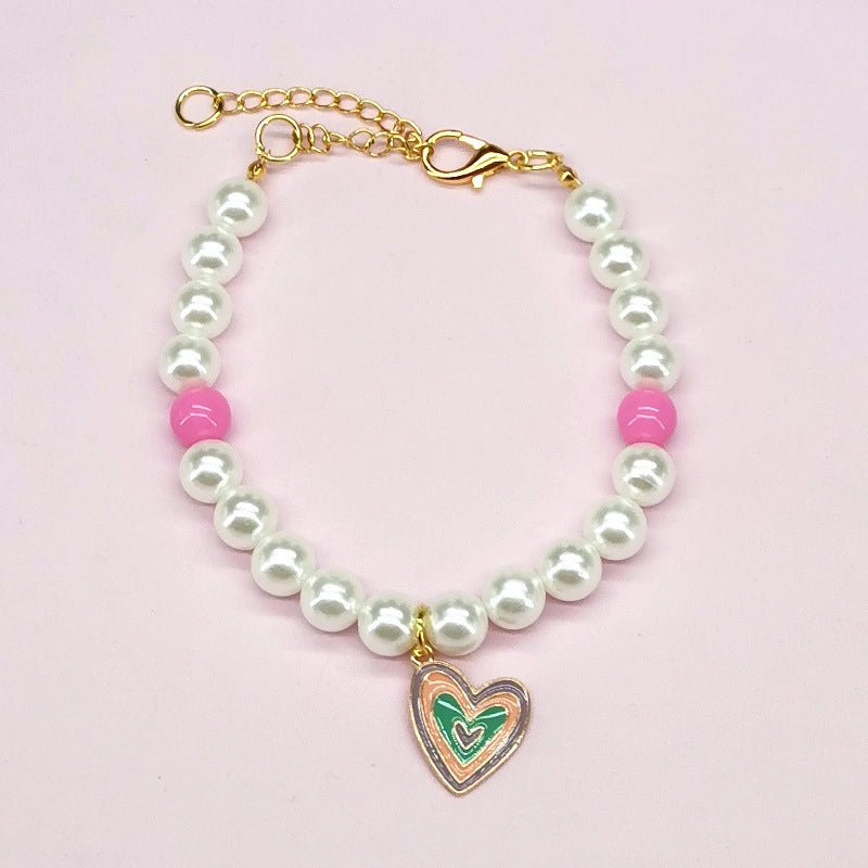 Cute Metal Strawberry Bow Knot Pet Accessories