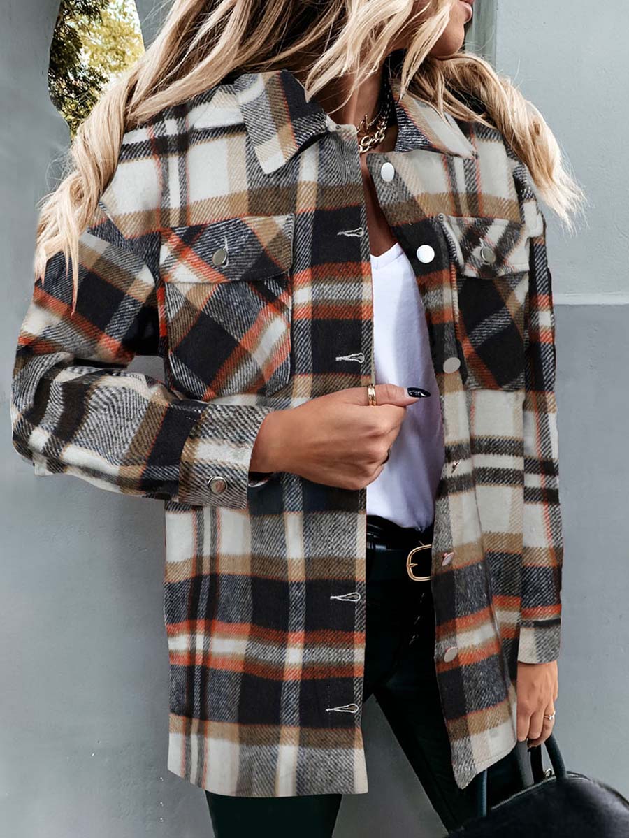 Pumpkin Patches Plaid Jacket(warm)