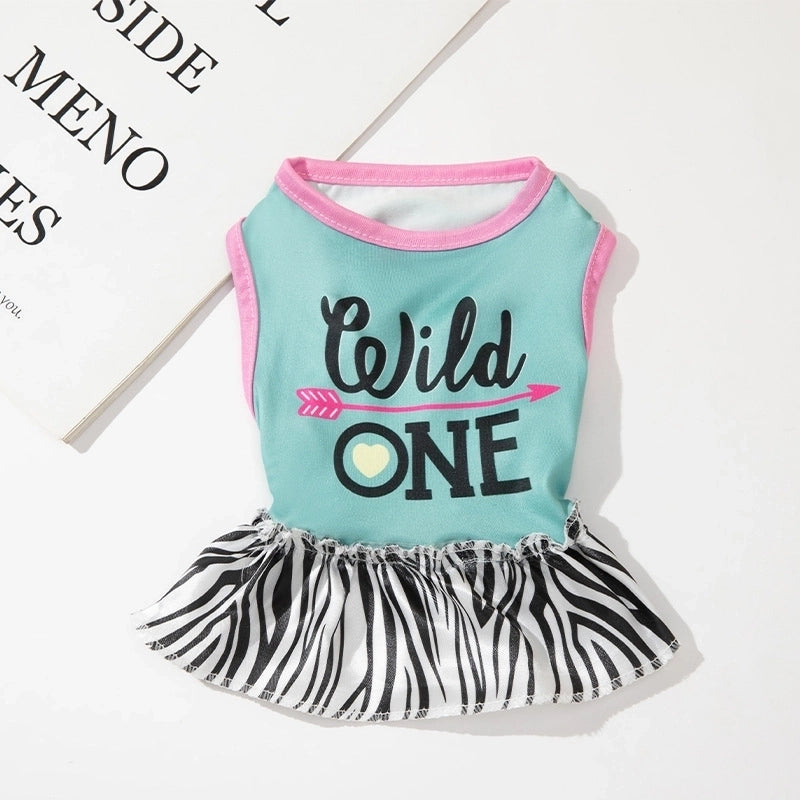 Casual Polyester Letter Tree Pet Clothing