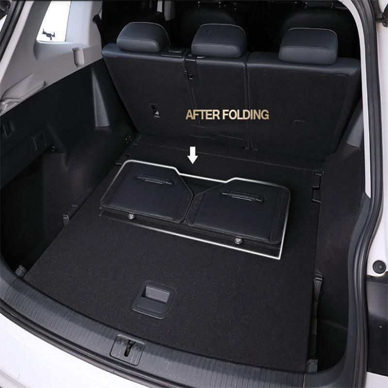 Portable Car Trunk Organizer Box Large Capacity Multiuse Tools Storage Bag Stowing Tidying Leather Folding