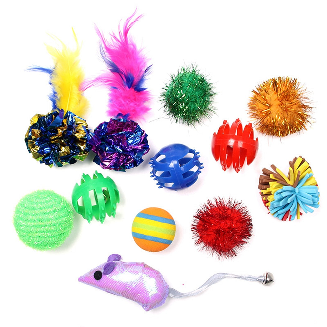 12 Piece Random Ball Set for Cat