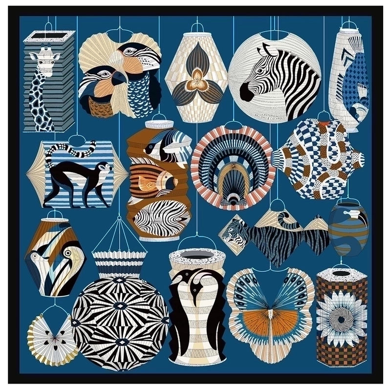 Women's Elegant Vintage Style Animal Satin Silk Scarf