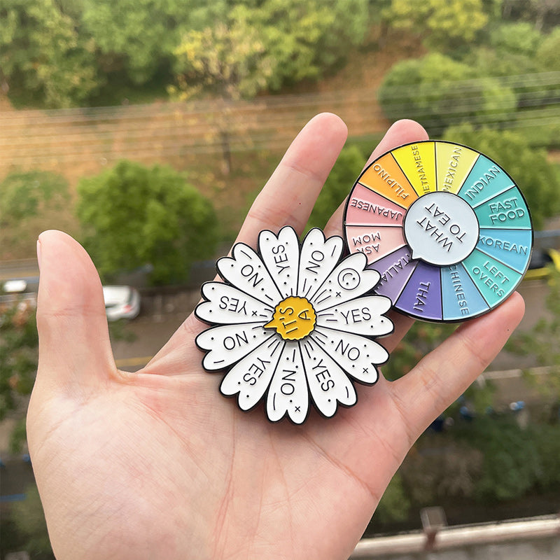 Rotating Wheel Brooch