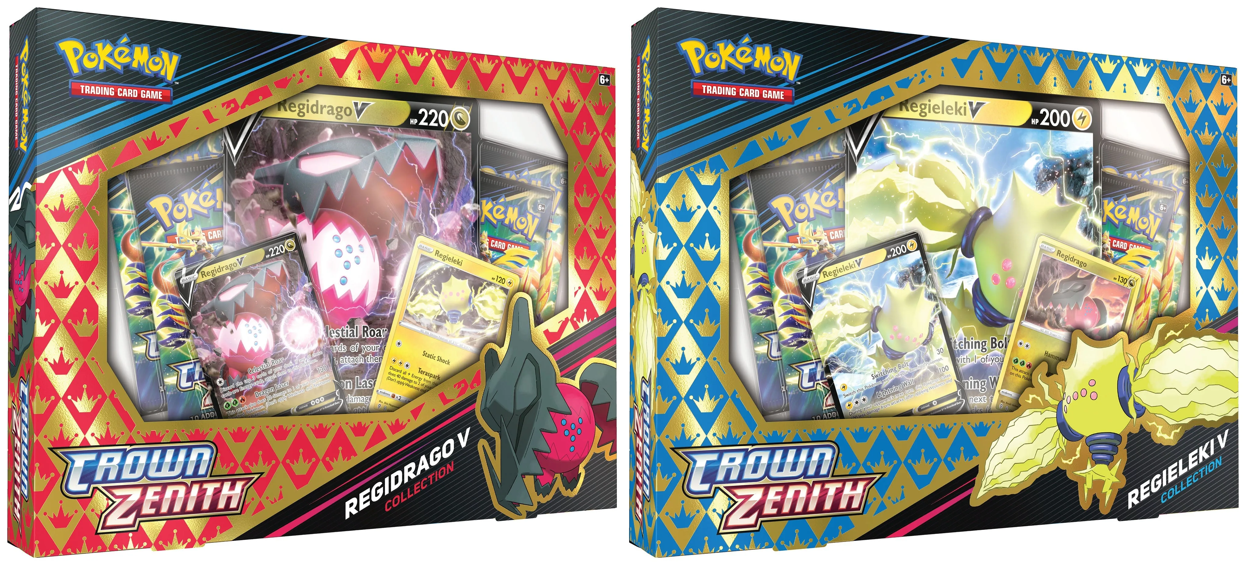 Pokémon: Crown Zenith Collection Box ― Regieleki V & Regidrago V Combo