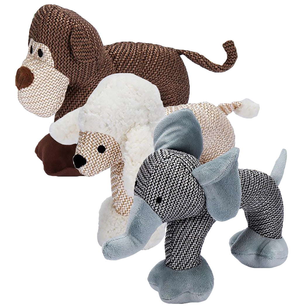 Animal-Shaped Squeaky Toys For Dogs