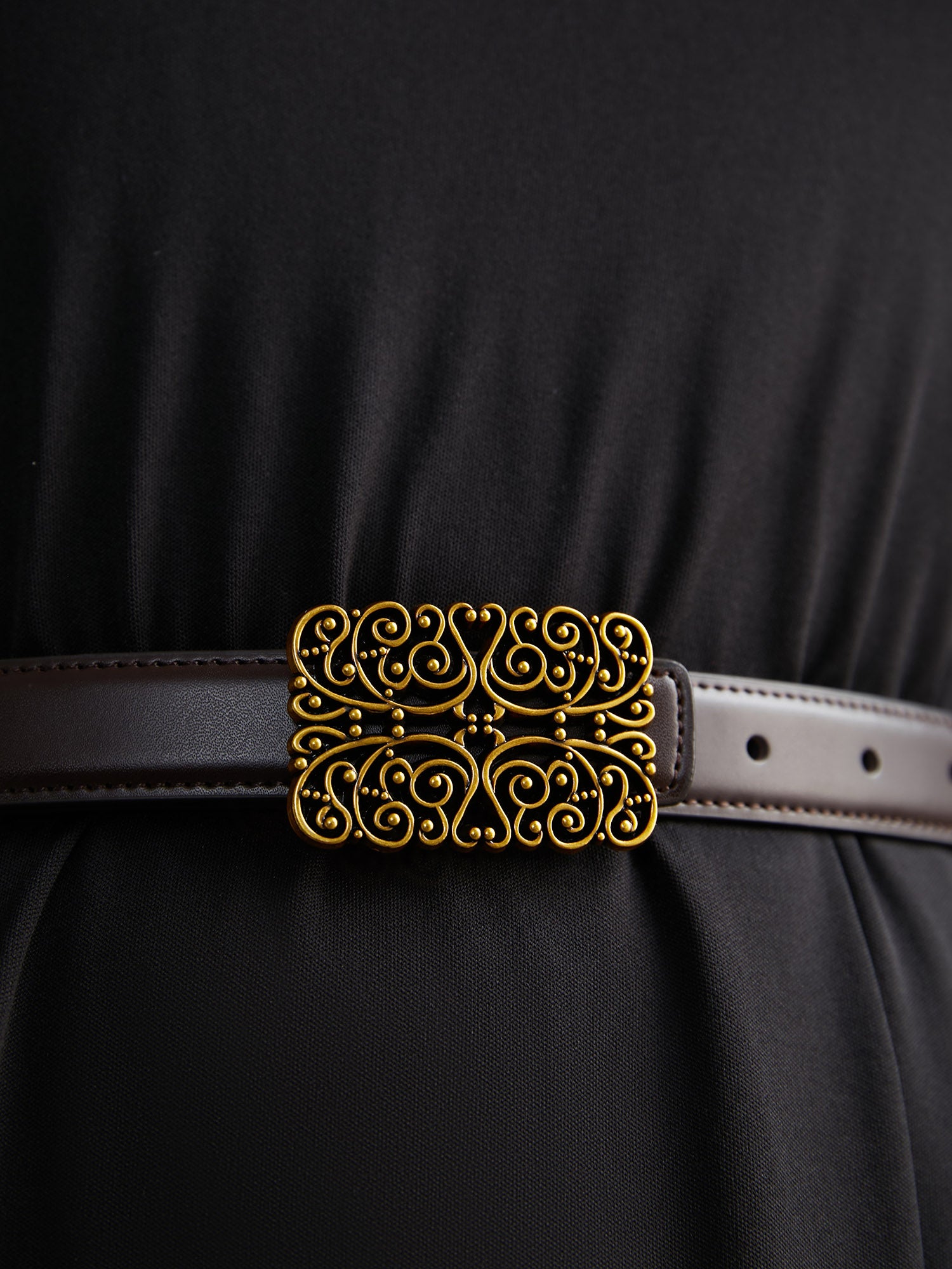 Vintage Metal Buckle Belt