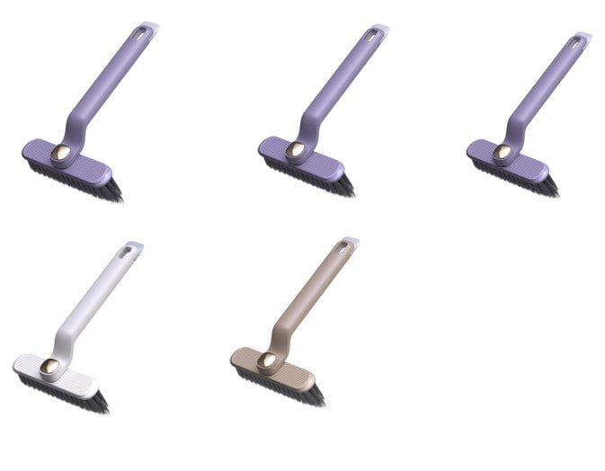 Multi-function rotating crevice cleaning brush