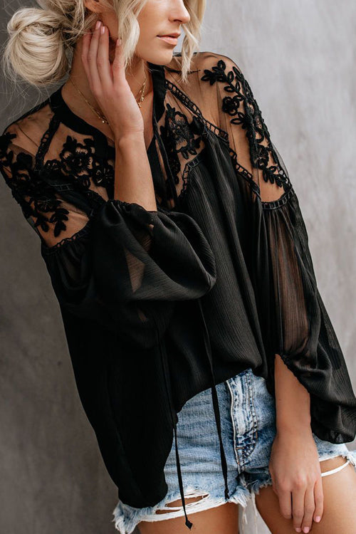 Sweet Love Floral Embroidery Shirt - 3 Colors