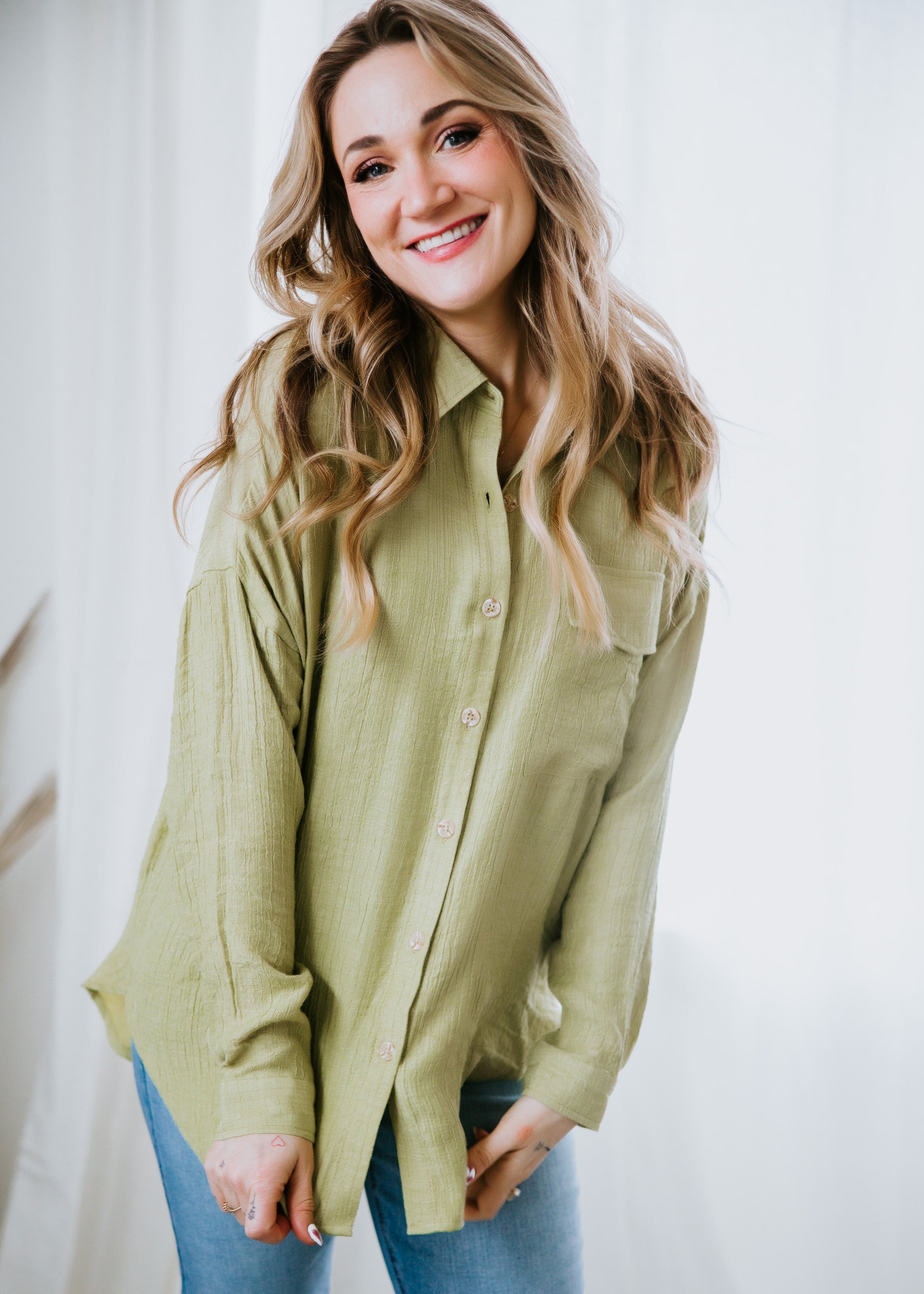 Rickie Button Down Top