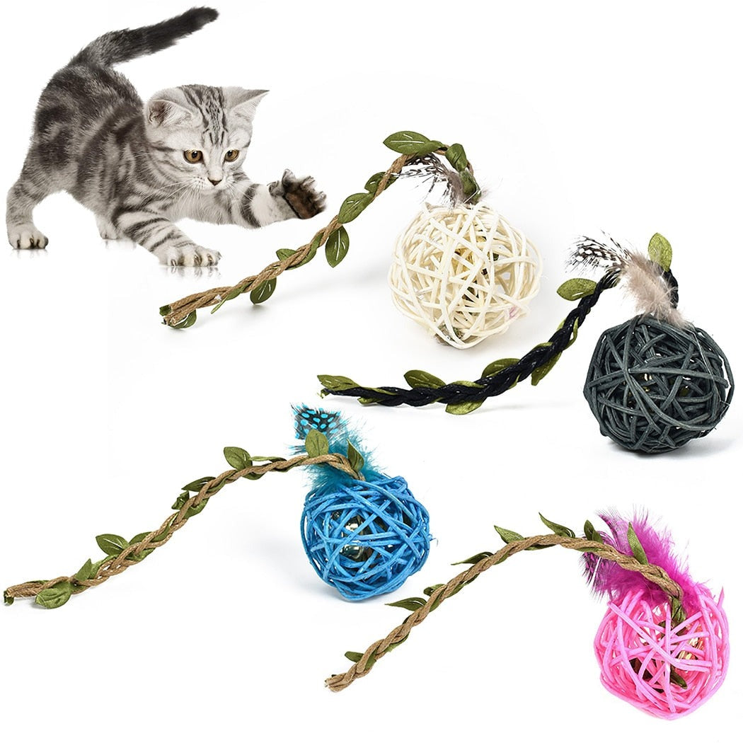 4 Piece Toy Balls Set For Cat