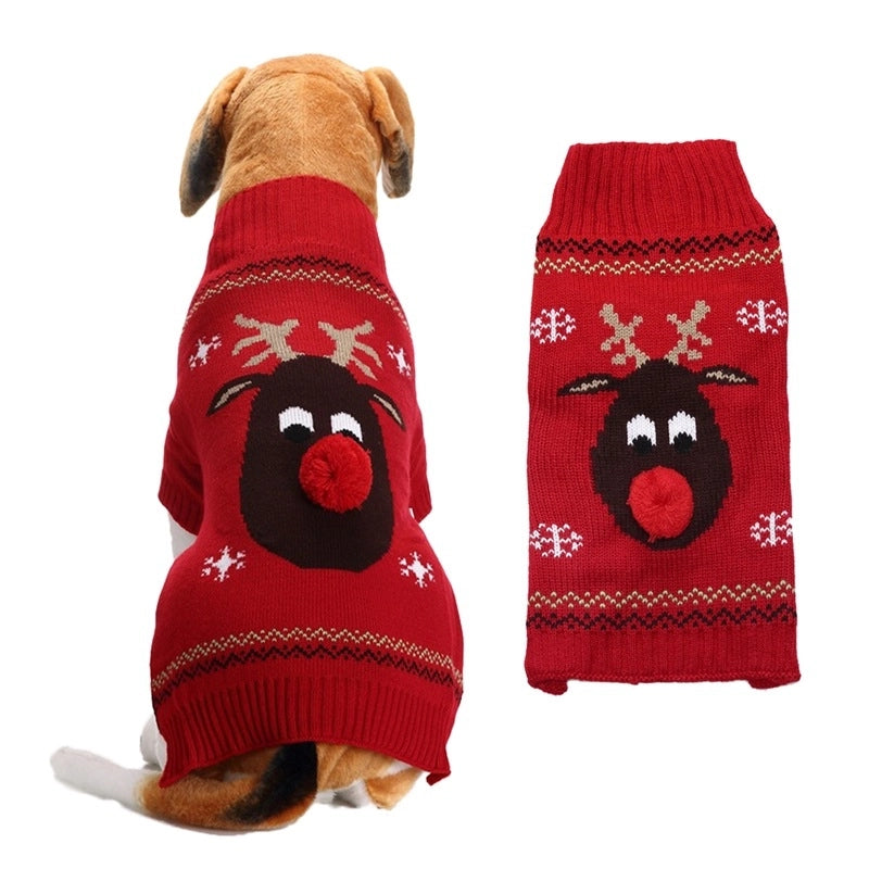 Fashion Acrylic Christmas Deer Pet Clothing
