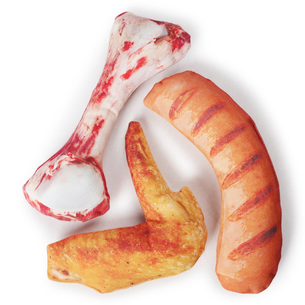 Grilled Food-Shaped Chew Toys