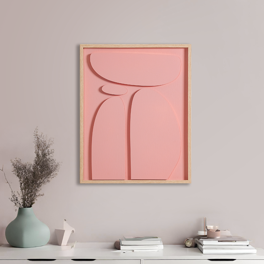 Minimalist 3D Wall Decor Artwork 20x16 Inch