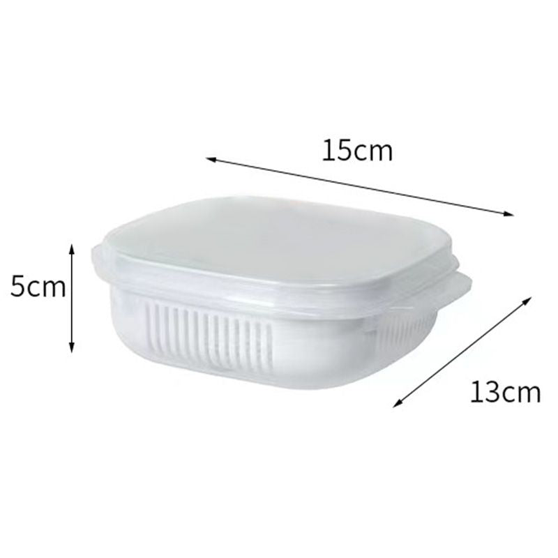 5pcs Drainage Bento Box Fruit Container - Great Gift
