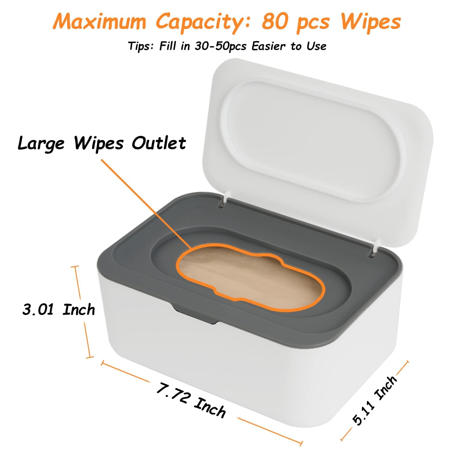 Wipes Dispenser Holder Tissue Storage Box Case With Lid. Wet Wipes Tissue Box
