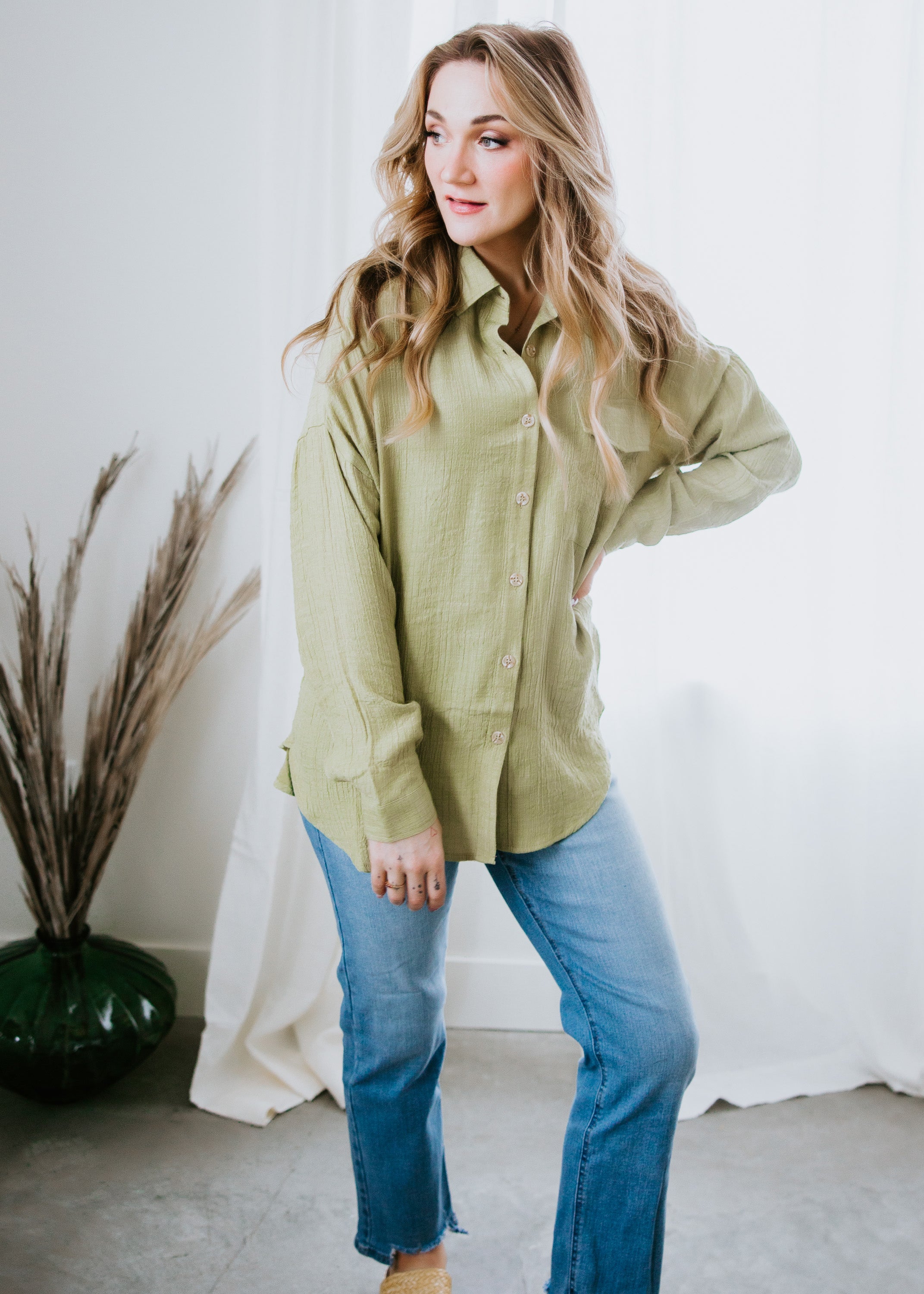 Rickie Button Down Top