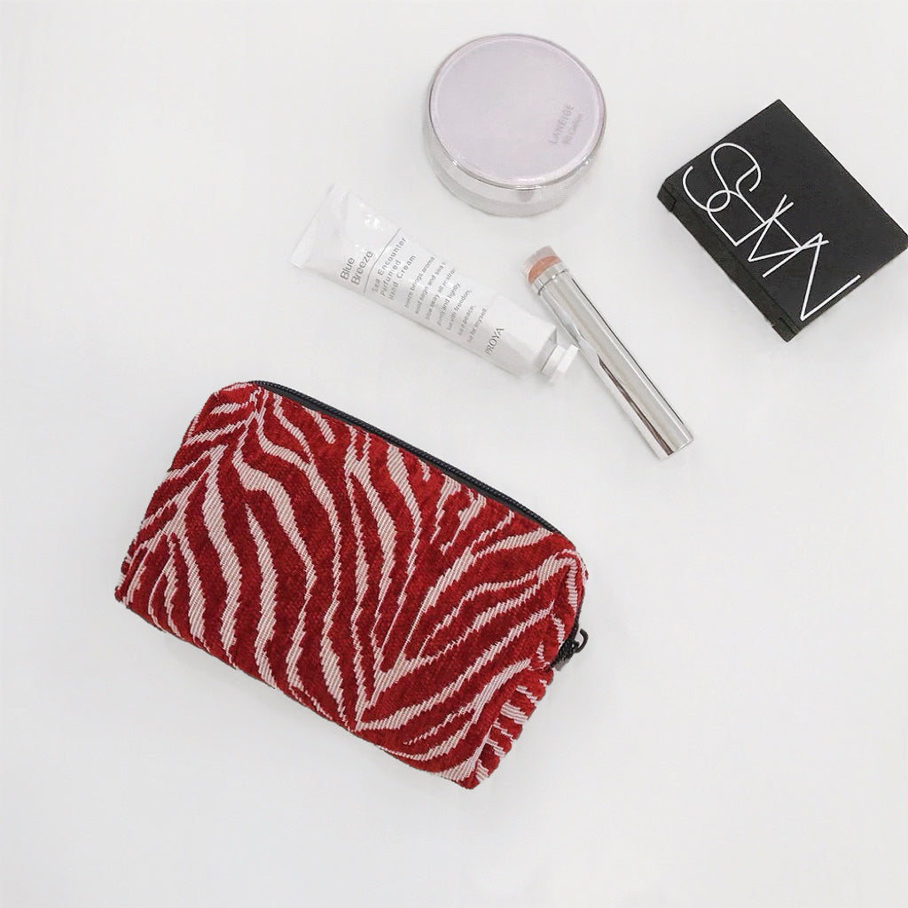 Zebra Print Makeup Bag