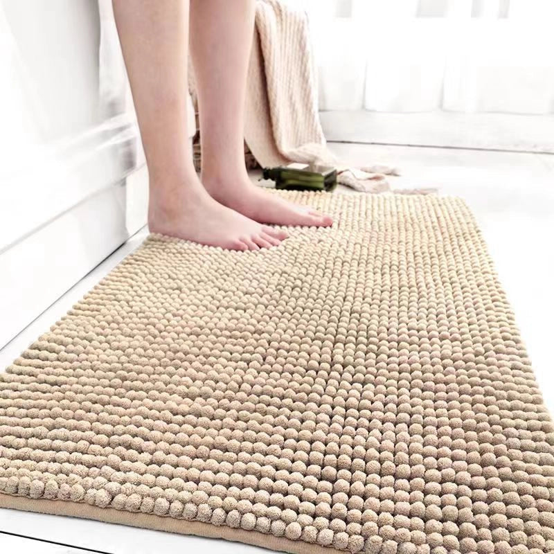 Hot Chenille Short Plush Floor Mat Bathroom Bathroom Absorbent Bedroom Door Carpet