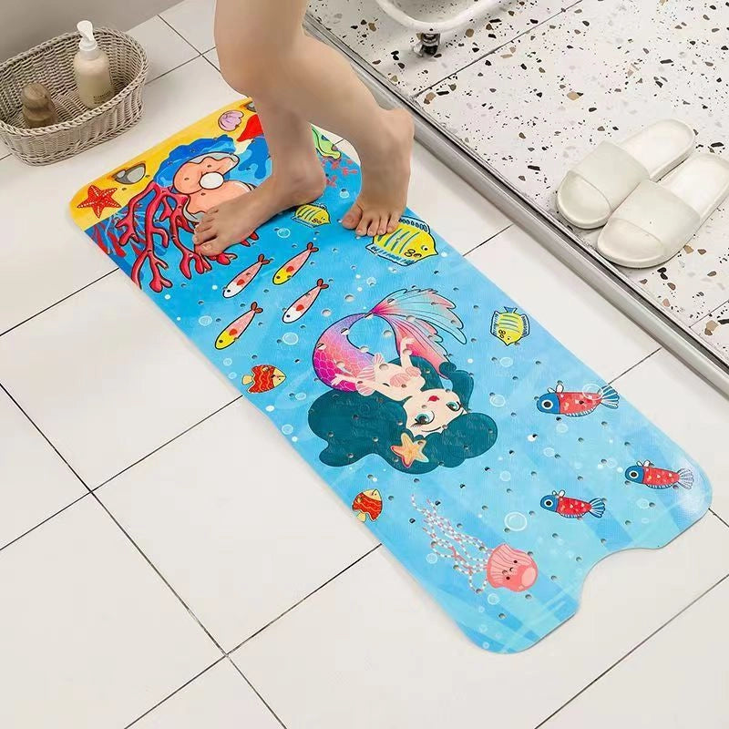 Spray Printing Pattern Mat PVC Cartoon Bathroom Non-slip Mat Creative Children Bath Shower Mat
