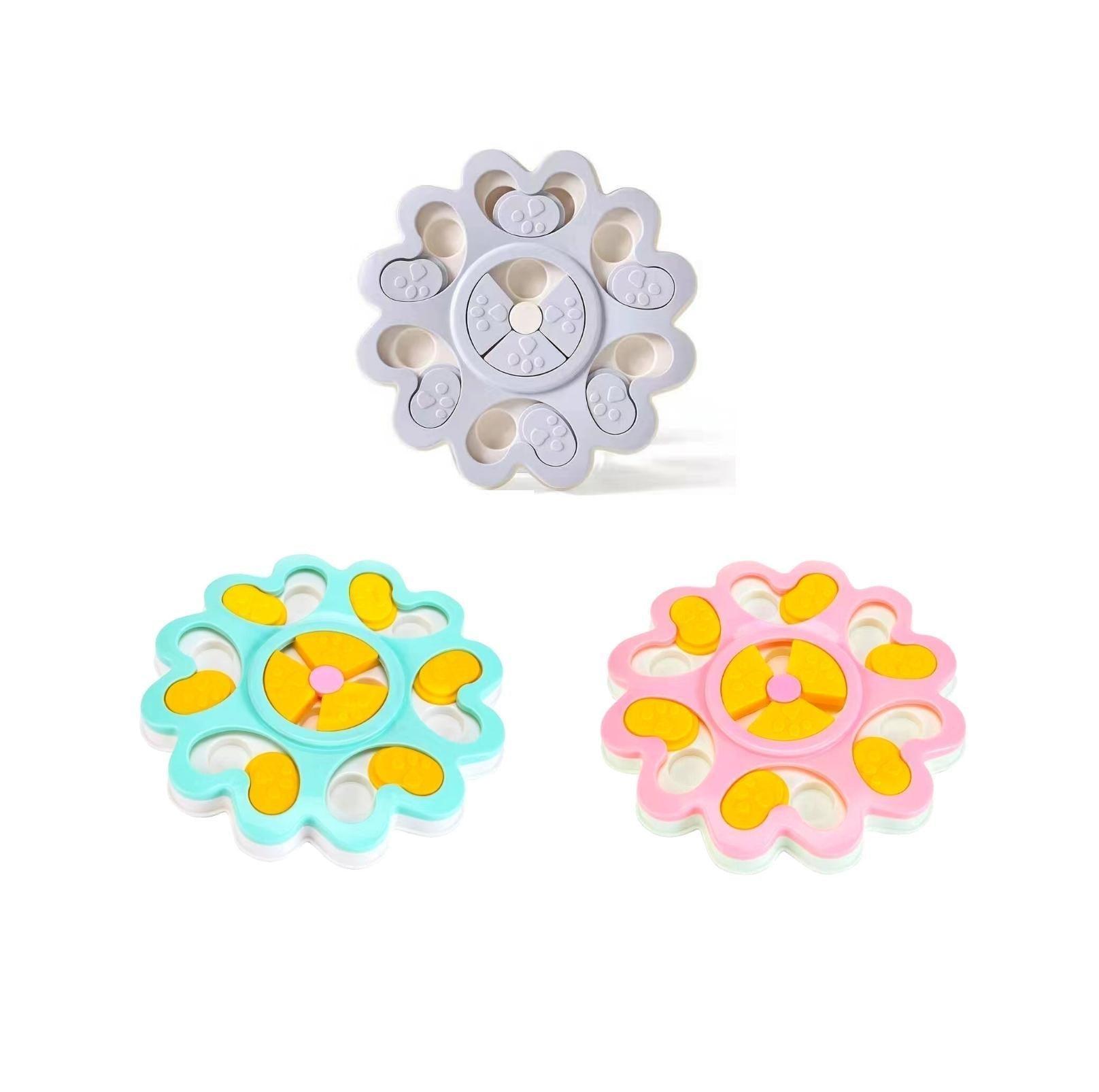 Round Pet Puzzle Toy for Slow Eating and Mental Stimulation