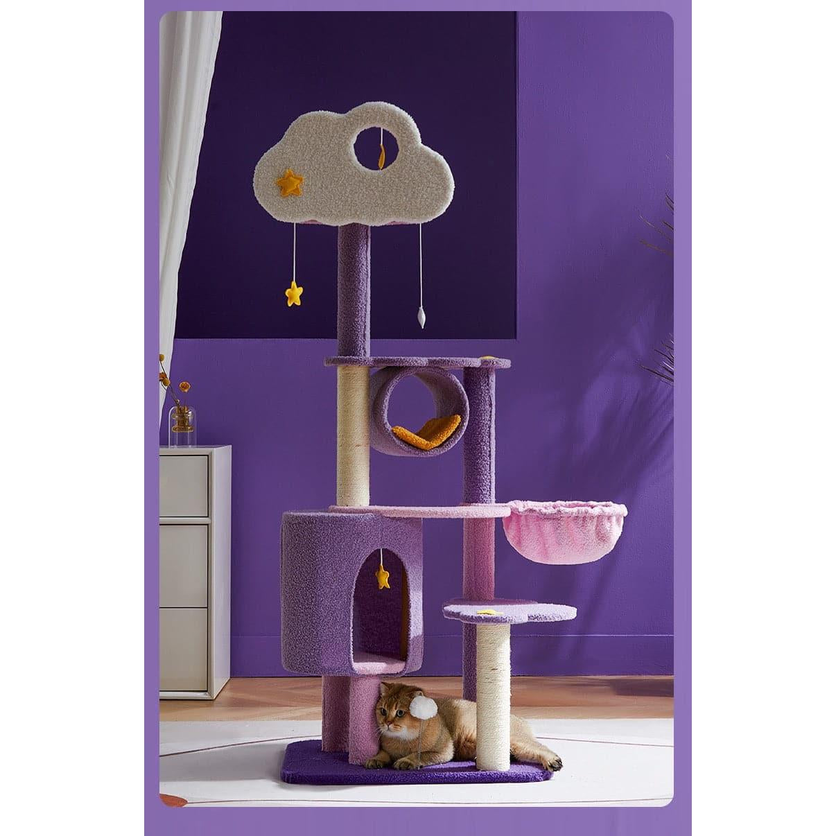 165cm |150cm Dream Cat Scratching Tree – Purple