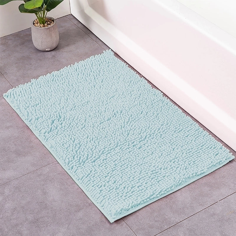 Fashion Solid Color Polyester Floor Mat
