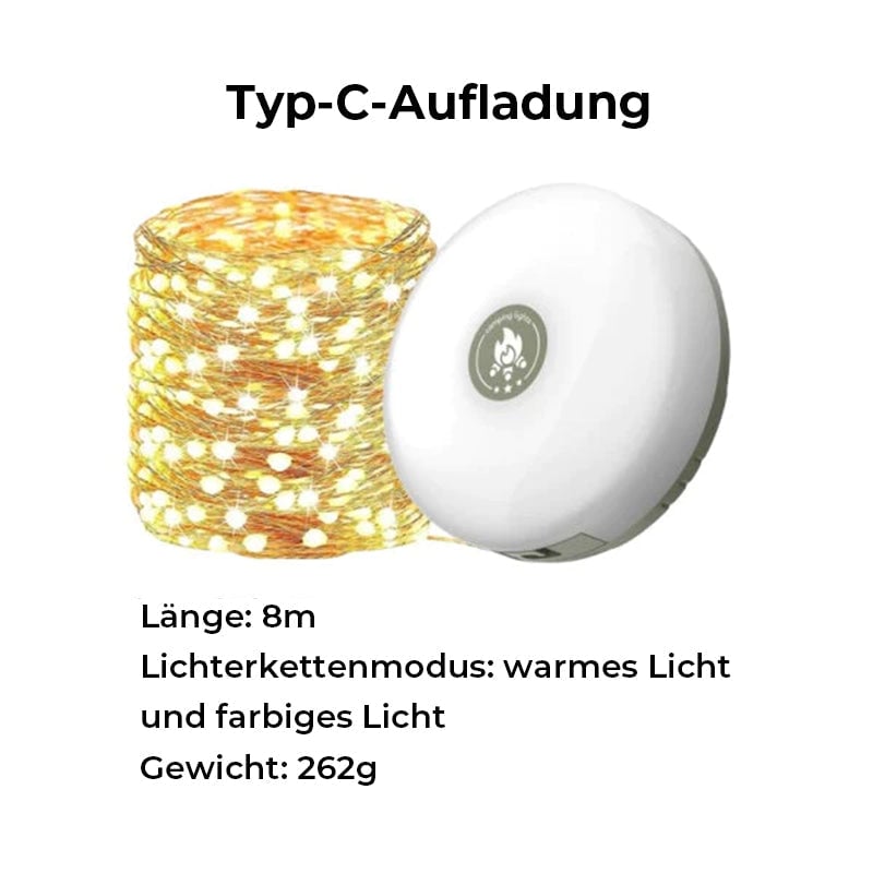 Waterproof Portable Packable Outdoor String Lights