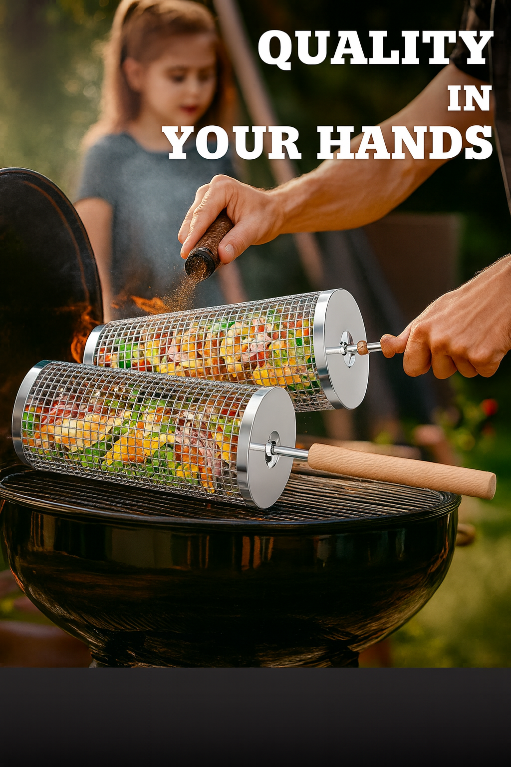 GrillOrb™ Rolling Basket Handle 🔥