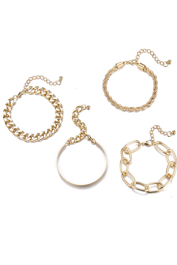 4PCS Fashion Multilayer Bracelet For Women