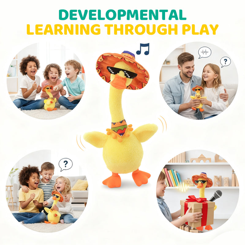 Interactive Talking & Dancing Duck Plush Toy
