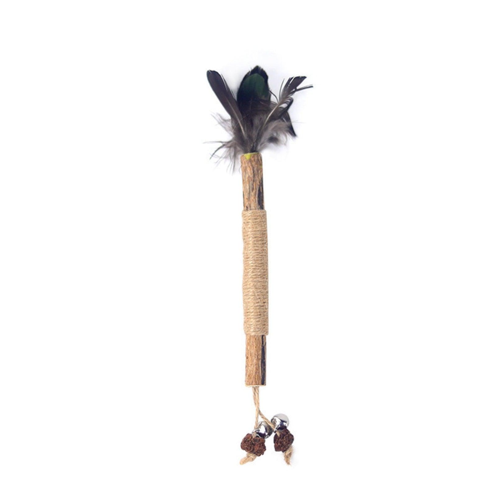 Feathered Catnip Stick Cat Toy
