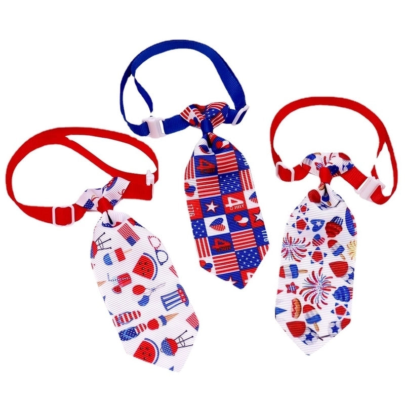 New Everyday Casual Independence Day Dog Tie Accessories
