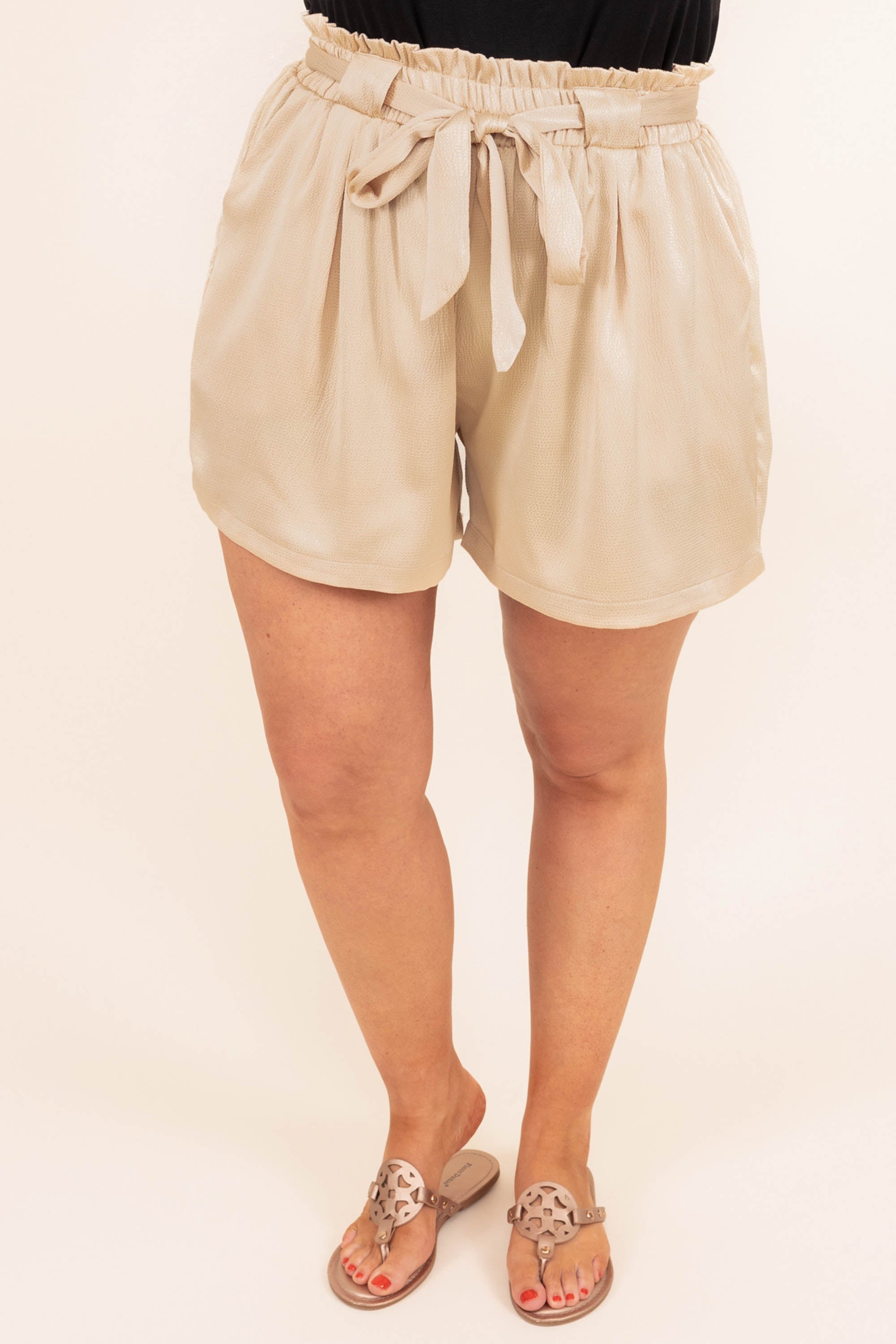 Not So Basic Shorts. Natural