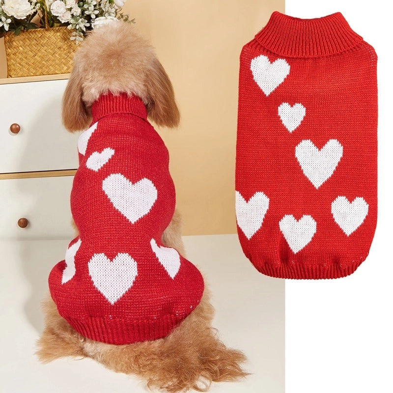 Princess Cute Acrylic Valentine's Day Heart Shape Pet Clothing