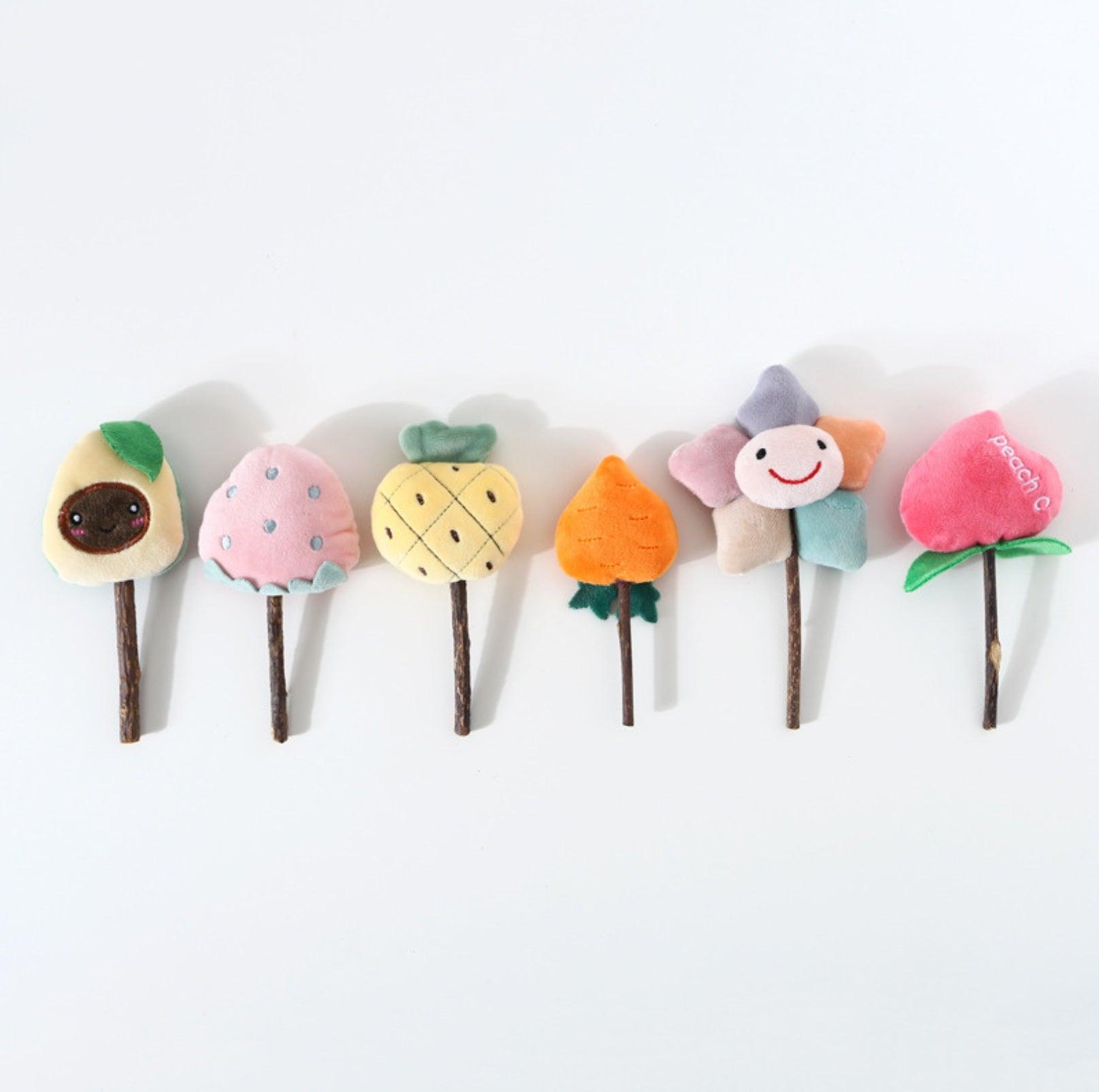 Adorable Cartoon Plush Polygonum Stick Cat Toys