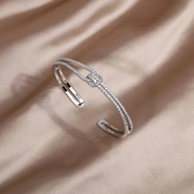 Diamond Knot Cuff Bracelet