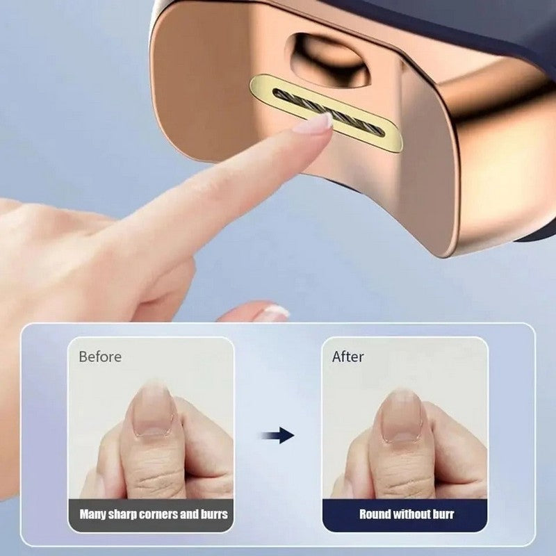 Electrical Nail Clipper Rechargeable Mini Smart Nail Trimmer