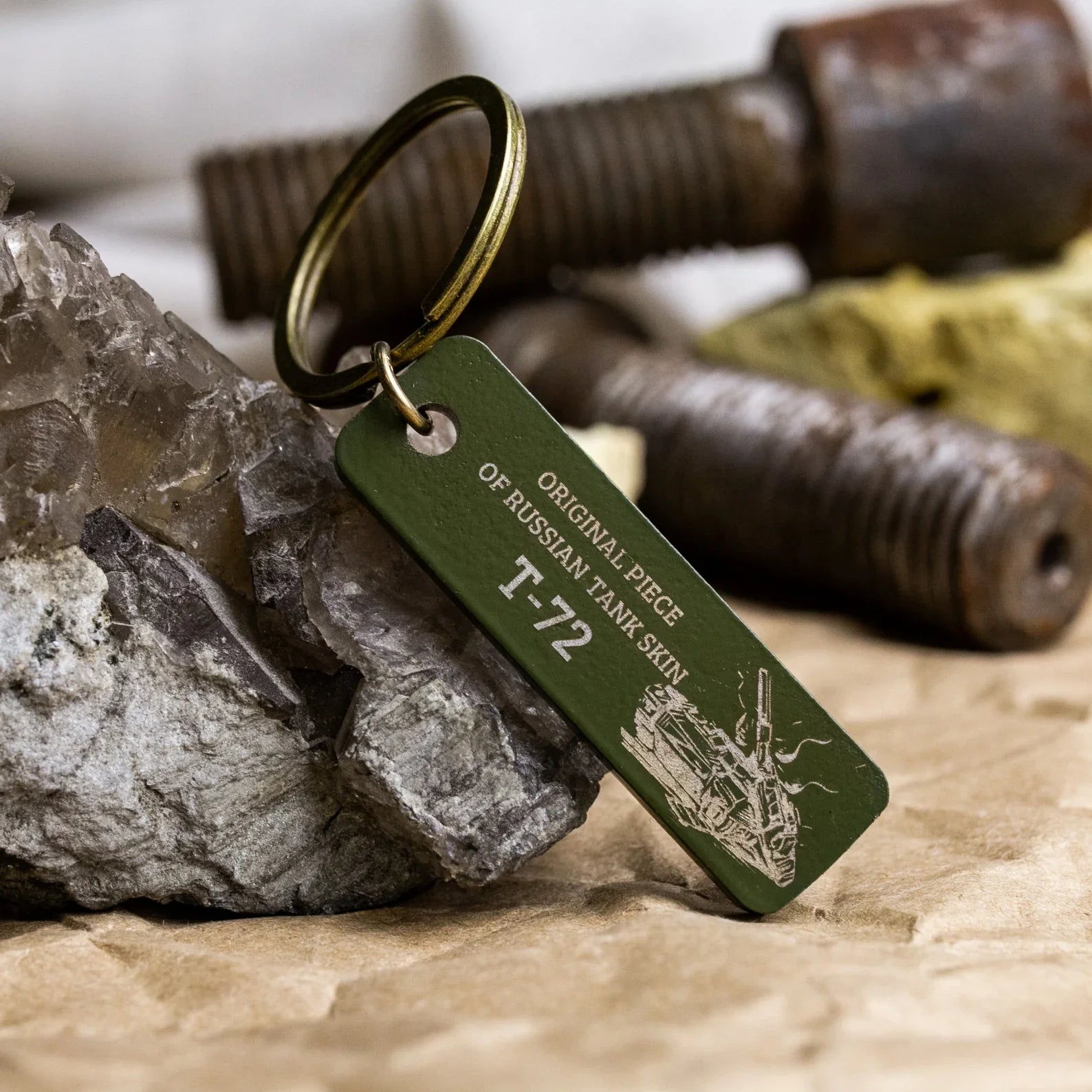 Piece of  tank keychain