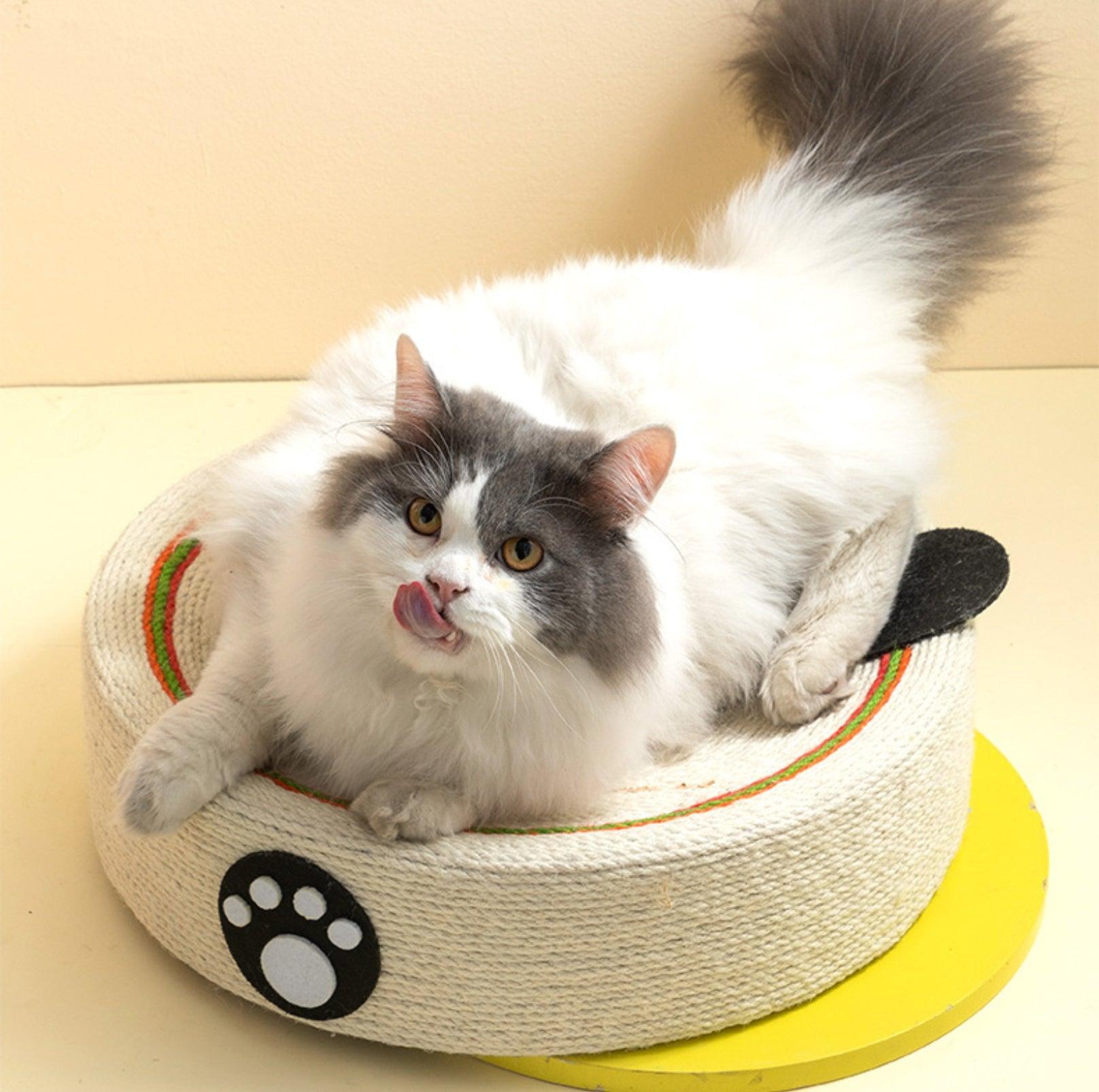 Multifunctional Sisal Cat Scratcher With Cute Animal Design